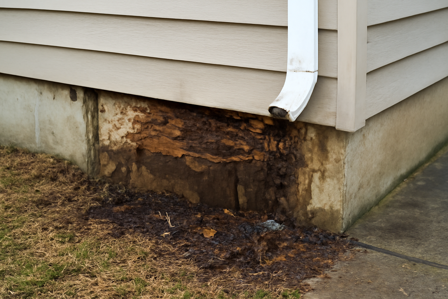 Downspout Failure Water Damage Restoration in Princeton, MN