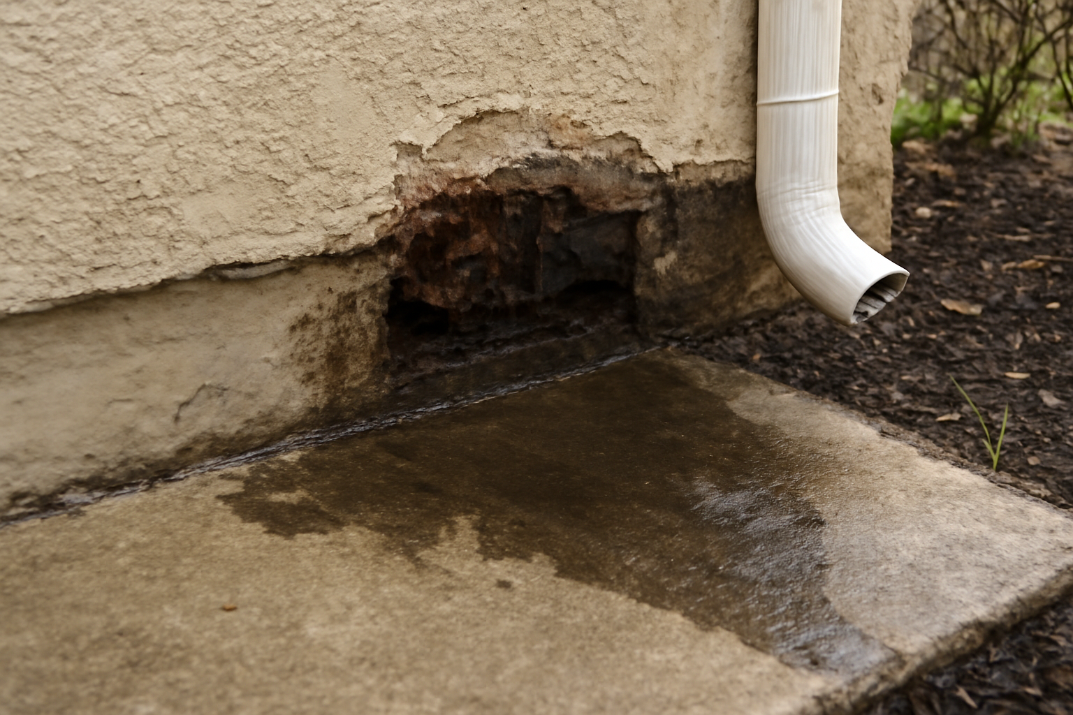 Foundation Leak Water Damage Restoration in East Bethel, MN
