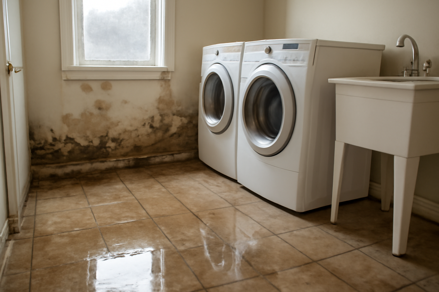 Laundry Room Water Damage Restoration in Monticello, MN