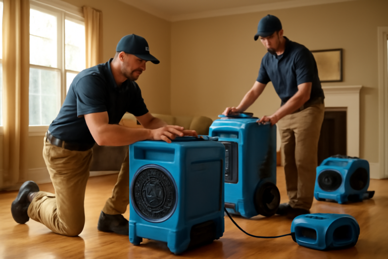 Water damage restoration service