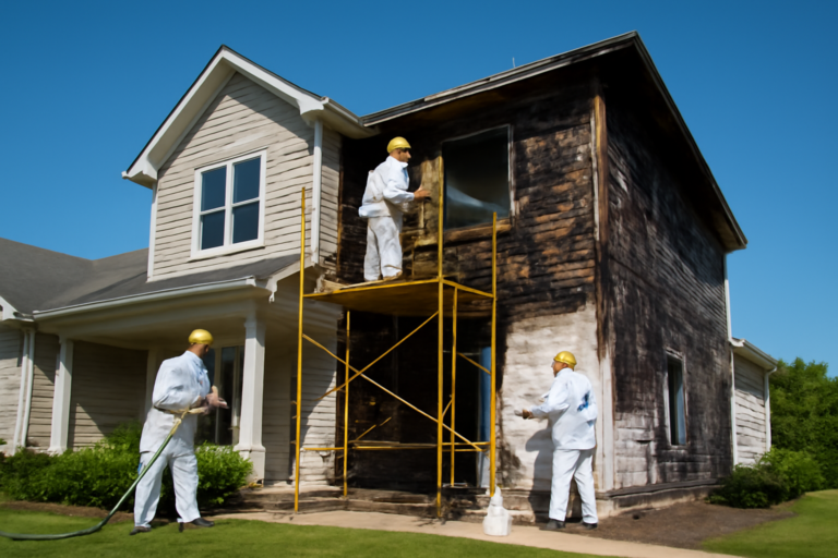 Fire damage restoration service