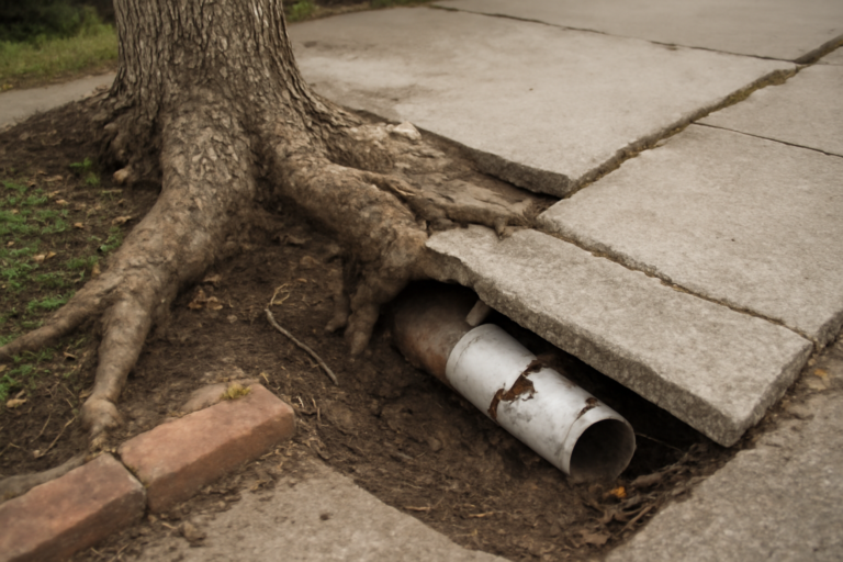 Tree Root Pipe Damage Restoration