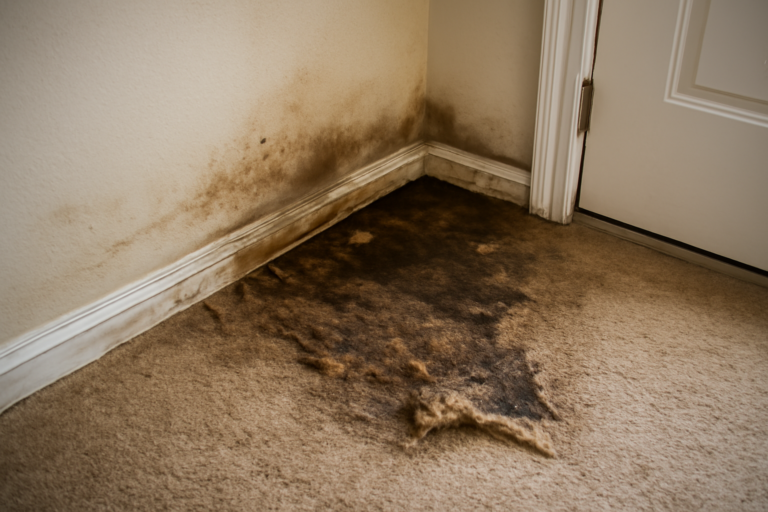 Under Carpet Water Damage Restoration